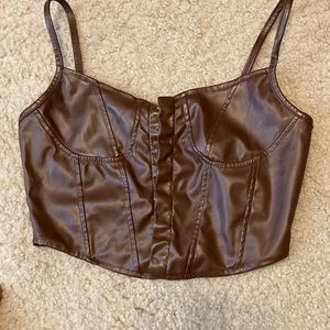 Leather top!!